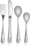 reer Set tacamuri pentru copii din inox 18/10, 4 piese, Reer (RE22238) Tacam