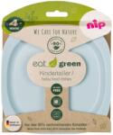 Nip Set 2 farfurii pentru copii NIP Eat Green, plastic bio, 4+ luni (37068) Tacam