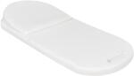 KikkaBoo Матрак с възглавница за кош за новородено KikkaBoo - Airknit White, 80 х 35 cm (31107010016)