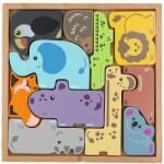 Trefl Puzzle din lemn Trefl - Animalele din grădină zoologică, 11 piese (61639) Puzzle