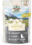  Wildes Land 24x100g Wildes Land Kitten csirke PUR & sáfrányos szekliceolaj nedves macskatáp