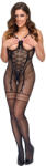 Cottelli Collection Open Cup Crotchless Net Catsuit 2551845 Black S/M/L