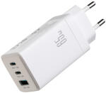 JOYROOM JR-TG10 GaN Hálózati Töltő 65W - 2x USB-C + USB-A + C-C 1.2m 100W Kábel - Fehér (JR-TG10)