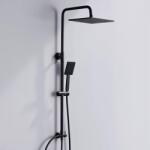  Modern Négyzet alakú Esőztető 25cm Fülhallgató Fekete Mat Derw (5695632)