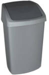  Billenős szemetes, 50 l, CURVER "Swing top", ezüst/grafit (CKHMU242)
