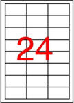 APLI Etikett, 64, 6x33, 8 mm, poliészter, időjárásálló, fehér, APLI, 2400 etikett/csomag (CLCA12966)