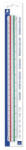 STAEDTLER Léptékvonalzó, építőipari, műanyag, STAEDTLER "Mars 561 (CTS561981BK)