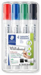 STAEDTLER Táblamarker készlet, 2-5 mm, vágott, STAEDTLER "Lumocolor® 351 B", 4 különböző szín (CTS351BWP4)