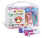 Morocolor Gyurmatészta és nyomóformák PRIMO EasyDo gluténmentes, 5x100g, 5 szín + lány sablon és formázó ezközök, műa. dobozban (F2902GIRL)