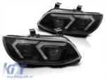  Xenon headlight kit suitable for BMW 3 Series E92 coupe, E93 convertible 2010-2013 with black base, for models with factory DRL lights, without AFS, left and right (ABBMHX6010496)