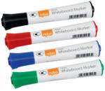  Táblamarker, kúpos hegyű, 2 mm, 10 db, NOBO "Glide", vegyes (CVN5268)