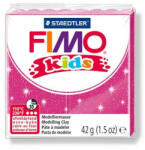  Gyurma, 42 g, égethető, FIMO "Kids", glitteres rózsaszín (CFM8030262)