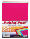  Boríték, C6, szilikonos, PUKKA PAD "Bright", vegyes színek (CPUP9061)