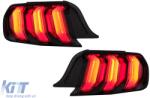 KITT Full LED Taillights suitable for Ford Mustang VI S550 (2015-2019) Red with Dynamic Sequential Turning Lights (TLFMUR)
