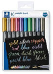 STAEDTLER Dekormarker, 1-6 mm, kúpos, STAEDTLER "8321", 10 különböző metál szín (CTS8321TB10)