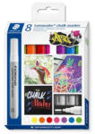 STAEDTLER Krétamarker készlet, 2, 4 mm, kúpos, STAEDTLER "Lumocolor® 344", 8 különböző szín (CTS344C8)