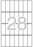 APLI Etikett, 20x50 mm, kerekített sarkú, A5 hordozón, APLI, 420 etikett/csomag (CLCA1867)