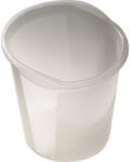  Papírkosár, 13 liter, HELIT "Economy", áttetsző fehér (CINH2360210)