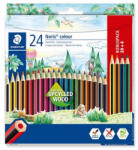 STAEDTLER Színes ceruza készlet, hatszögletű, STAEDTLER "Noris Colour 185", 20+4 különböző szín (CTS185C24P)