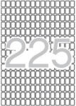 APLI Etikett, 8x12 mm, kerekített sarkú, A5 hordozón, APLI, 3375 etikett/csomag (CLCA1857)