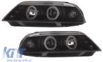 KITT Lightning Első lámpák VW Passat 3B 96-00 _ 2 körgyűrű _ fekete (SWV08DB)