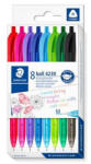 STAEDTLER Golyóstoll, 0, 5 mm, nyomógombos, STAEDTLER® "4230 M", 8 különböző szín (CTS4230MC8)