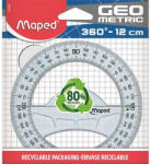  Szögmérő, műanyag, 360°, MAPED "Geometric (CIMA242360)