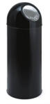  Nyomófedeles szemetes, 55 l, fém, VEPA BINS, fekete (CUVB035)