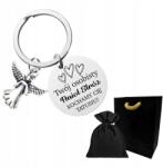  Kulcstartó Gravírozott medál Őrangyal angyal Gravírozás Ingyenes (BRELOK Z GRAWEREM, PERSONALIZOWANY BRELOK)