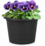 Artemis Kerti Virágtartó Kültéri Műanyag Kerek Fekete 20x14 cm (VD-339512)