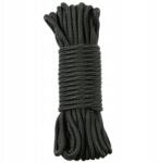 MFH Commando Mfh kötél 15m, 9mm, fekete, strapabíró, túlélő, outdoor (27507C)