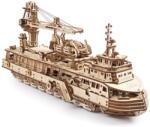 UGears Puzzle 3D, Research Vessel, Ugears, lemn, 575 piese