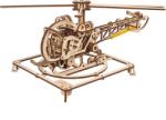 UGears Puzzle 3D, Mini Helicopter, Ugears, lemn, 167 piese