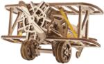 UGears Puzzle 3D, Mini-biplane, Ugears, lemn, 84 piese