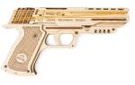 UGears Puzzle 3D, Wolf-01 Handgun, Ugears, lemn, 63 piese