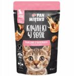 Pan Mięsko Nedves Macskaeledel Pan Mięsko Darabok szószban Csirke nyúl 85g kiscicák (KAWAŁKI W SOSIE KURCZAK Z KRÓLIKIEM DLA KOTA)