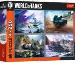Trefl Puzzle Trefl 4x250 World Of Tanks Batalie Grozava Cu Tancuri (13347) - etoys Puzzle