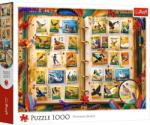 Trefl Puzzle Trefl 1000 Colectia De Timbre Atlasul Pasarilor (10979) - etoys Puzzle