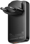 ESSAGER ESSAGER® ES-CD46 - Încărcător de perete USB ultrasubțire, 65 wați - 2 porturi (1x Type-C + 1x USB-A) pentru Android, Apple și Windows (ES-CD46)