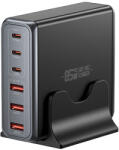ESSAGER ESSAGER® DK-3C3A-85W -Încărcător rapid USB de birou de 85 wați - 6 porturi (3x Type-C + 3x USB-A) pentru Android, Apple și Windows (DK-3C3A-85W)