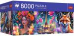 Trefl Puzzle Trefl 8000 piese Premium Plus Lumea Colorata, cu poster inclus (81080) Puzzle