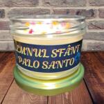 Candelis Lumânare parfumată Lemnul Sfânt - Palo Santo, Patchouli, Tamaie, Citrice, Ambra, Santal, 80g