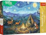 Trefl Puzzle Trefl 100 piese Familia Treflik la focul de tabara (16564) Puzzle