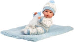 Llorens Llorens: Bimbo 35 cm-es újszülött baba cumisüveggel és takaróval (63509L)