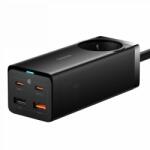 BASEUS Statie de incarcare Baseus GaN3 Pro Desktop Powerstrip 65W, 2x USB-C, 1x USB, AC, Negru (PSZM000901)