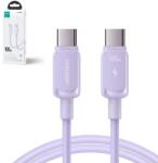 JOYROOM A14 Multi-Color Series USB-C-USB-C kábel, 100W, Lila (S-CC100A141P) (JR-S-CC100A141P)