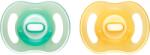 Tommee Tippee Ultra Light Night биберон Orange/ Green 0-6m 2 бр