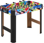 HomCom Masă de Fotbal cu 2 Panouri de Scor, din Lemn, Oțel Inoxidabil și Plastic, 86.5x43.5x63 cm, Multicolor | Aosom Romania (A70-051)