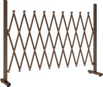 Outsunny Trellis Extensibil Freestanding Gard Mobil Pliabil, Panou Ecran Grădină Aluminiu, 250x103, 5cm, Cafea Închis | Aosom Romania (844-137)