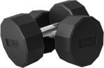 SPORTNOW Set 2 Gantere de 15 kg cu Mâner Antiderapant, Greutăți din Metal și Cauciuc, 26x15.5x15.5 cm, Negru | Aosom Romania (A91-343V07BK)